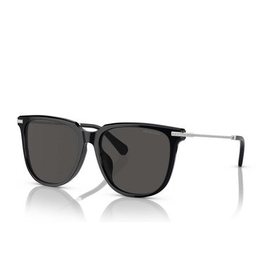 Swarovski SK6015D Sunglasses 100187 black - three-quarters view