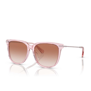 Swarovski SK6015D Sunglasses 300113 transparent pink - three-quarters view