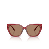 Swarovski SK6016 Sunglasses 105573 transparent burgundy - product thumbnail 1/4