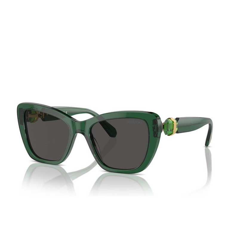 Swarovski SK6018 Sunglasses 104587 transparent dark green - 2/4