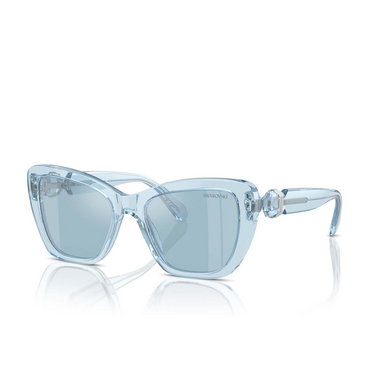 Swarovski SK6018 Sunglasses 10491N transparent light blue - three-quarters view