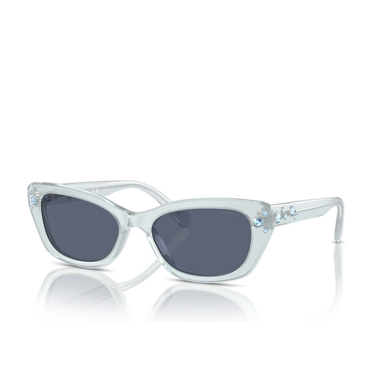 Gafas de sol Swarovski SK6019 10242V milky light blue - 2/4