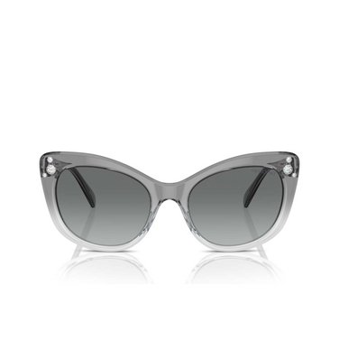 Gafas de sol Swarovski SK6020 104611 transparent dark grey - Vista delantera