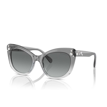 Swarovski SK6020 Sunglasses 104611 transparent dark grey - three-quarters view