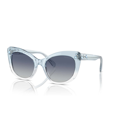 Swarovski SK6020 Sonnenbrillen 10474L transparent blue - Dreiviertelansicht