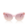 Swarovski SK6020 Sonnenbrillen 104868 transparent pink - Produkt-Miniaturansicht 1/4