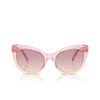 Lunettes de soleil Swarovski SK6020 104868 transparent pink - Vignette du produit 1/4