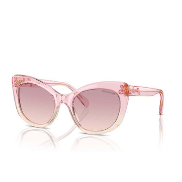 Swarovski SK6020 Sunglasses 104868 transparent pink - three-quarters view