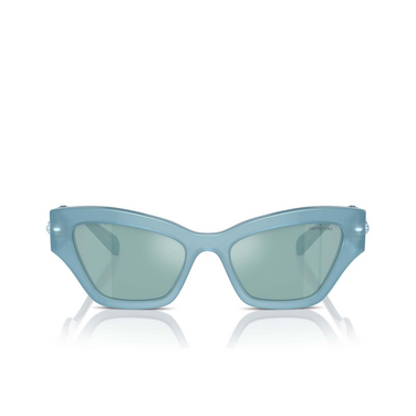 Swarovski SK6021 Sunglasses 20046J milky light blue - front view