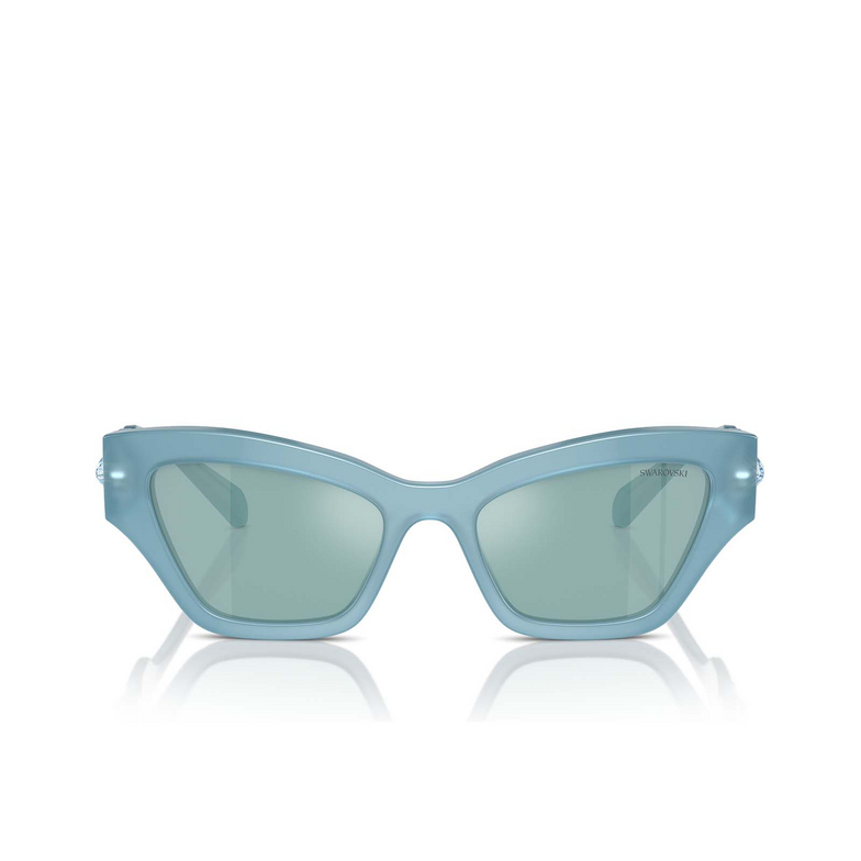 Gafas de sol Swarovski SK6021 20046J milky light blue - 1/4