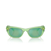 Lunettes de soleil Swarovski SK6022 105131 milky green - Vignette du produit 1/4