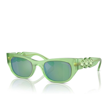 Swarovski SK6022 Sunglasses 105131 milky green - three-quarters view