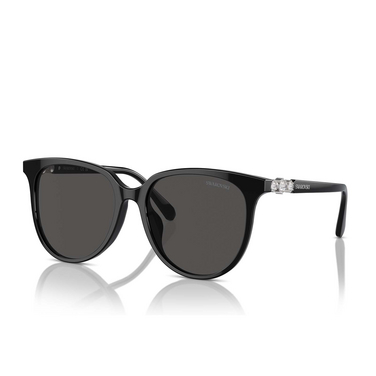 Swarovski SK6023D Sunglasses 100187 black - three-quarters view
