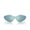 Swarovski SK6024 Sunglasses 105255 light blue / white - product thumbnail 1/4