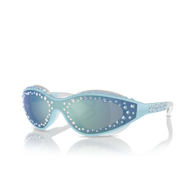 Swarovski SK6024 Sunglasses 105255 light blue / white - three-quarters view