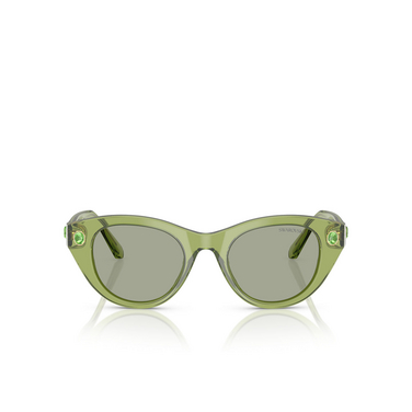 Gafas de sol Swarovski SK6025 3002/2 transparent green - Vista delantera