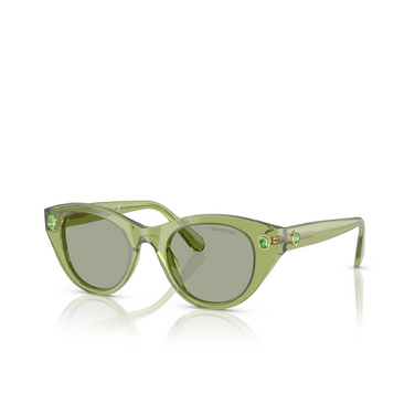 Swarovski SK6025 Sunglasses 3002/2 transparent green - three-quarters view