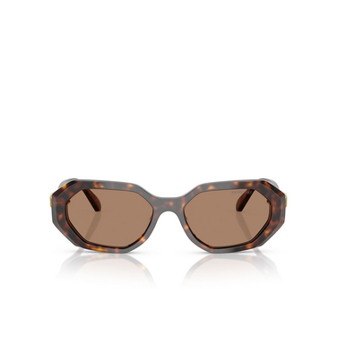 Lunettes de soleil Swarovski SK6028 100273 dark havana - Vue de face