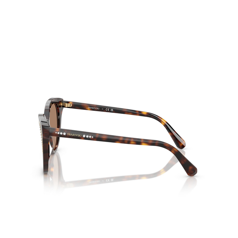 Lunettes de soleil Swarovski SK6031 100273 dark havana - 3/4