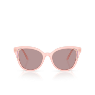 Lunettes de soleil Swarovski SK6031 10317N milky pink - Vue de face