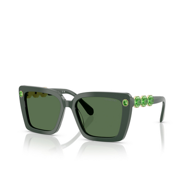 Swarovski SK6032 Sunglasses 102671 green - three-quarters view