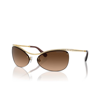 Lunettes de soleil Swarovski SK7018 400474 gold - Vue trois quarts