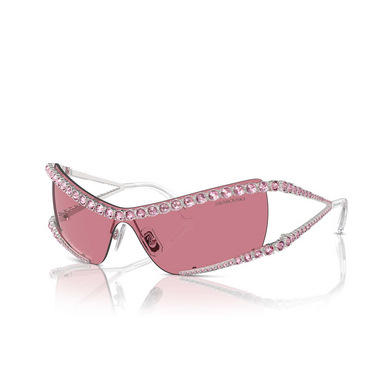 Swarovski SK7022 Sunglasses 402384 silver - three-quarters view