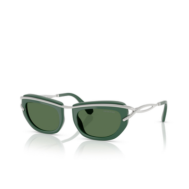 Swarovski SK7026 Sunglasses 403671 dark green - three-quarters view