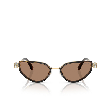 Gafas de sol Swarovski SK7027 400473 gold / havana - Vista delantera