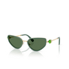 Lunettes de soleil Swarovski SK7027 403371 gold / dark green - Vignette du produit 2/4