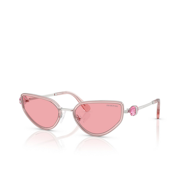 Swarovski SK7027 Sunglasses 403784 silver / pink - three-quarters view