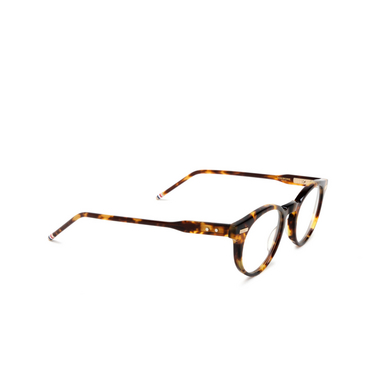 Thom Browne UEO404A Eyeglasses 215 med brown - three-quarters view