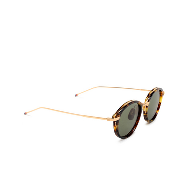 Thom Browne UES011A Sunglasses 215 med brown - three-quarters view