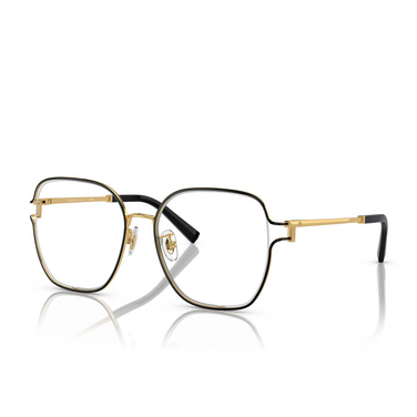 Tiffany TF1155D Eyeglasses 6197 black on gold - three-quarters view