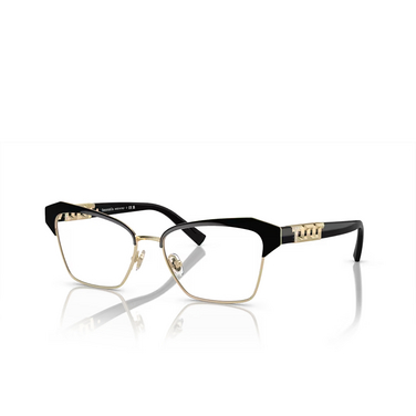 Tiffany TF1156B Eyeglasses 6021 black on pale gold - three-quarters view