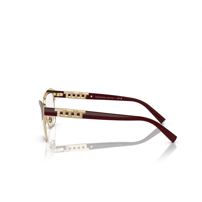 Tiffany TF1156B Korrektionsbrillen 6185 burgundy on pale gold - 3/4