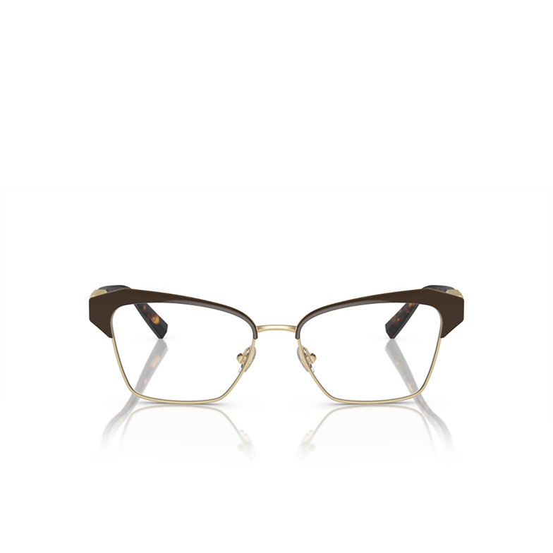 Lunettes de vue Tiffany TF1156B 6204 brown on pale gold - 1/4