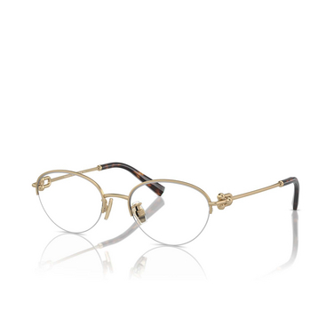 Gafas graduadas Tiffany TF1158TD 6021 pale gold opaque - Vista tres cuartos