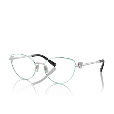 Tiffany TF1159B Eyeglasses 6151 tiffany blue on silver - three-quarters view