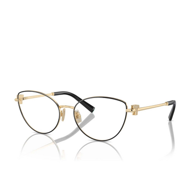 Tiffany TF1159B Eyeglasses 6164 black on pale gold - three-quarters view