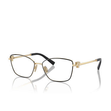 Tiffany TF1160B Eyeglasses 6164 black on pale gold - three-quarters view