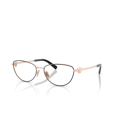 Occhiali da vista Tiffany TF1164B 6105 black on rose gold - tre quarti