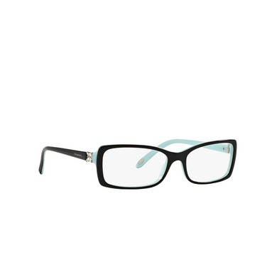 Tiffany TF2091B Eyeglasses 8055 black on tiffany blue - three-quarters view