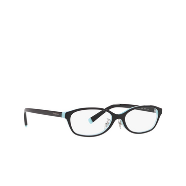 Tiffany TF2182D Eyeglasses 8055 black on tiffany blue - three-quarters view
