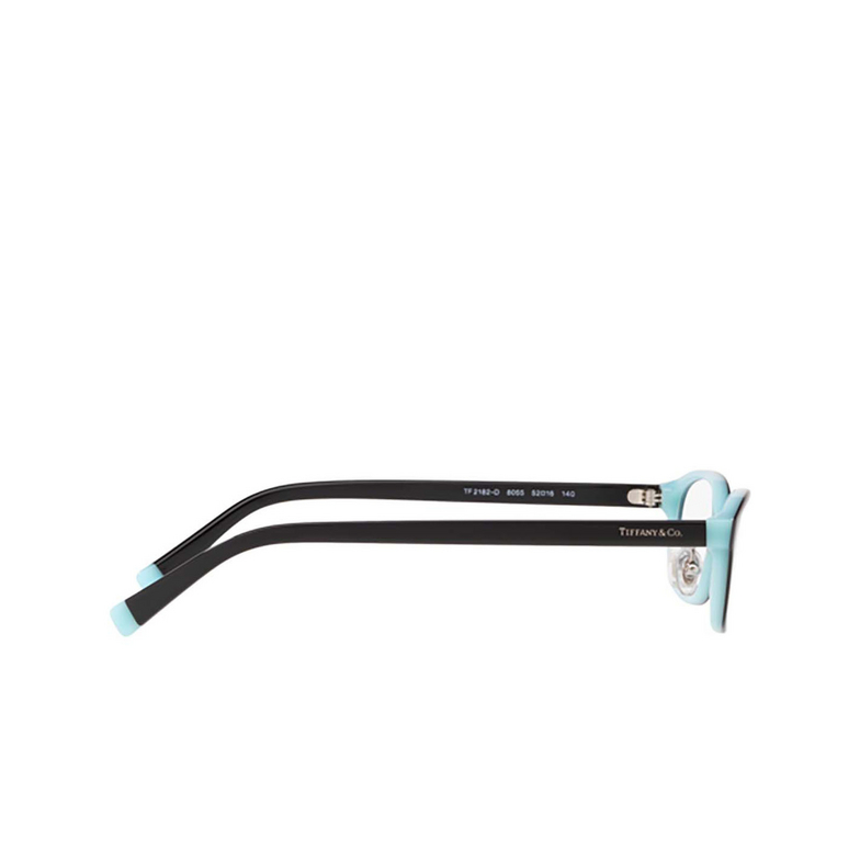 Tiffany TF2182D Eyeglasses 8055 black on tiffany blue - 3/4
