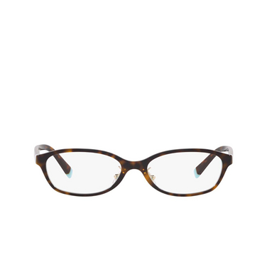 Tiffany TF2182D Eyeglasses 8134 havana on tiffany blue - front view