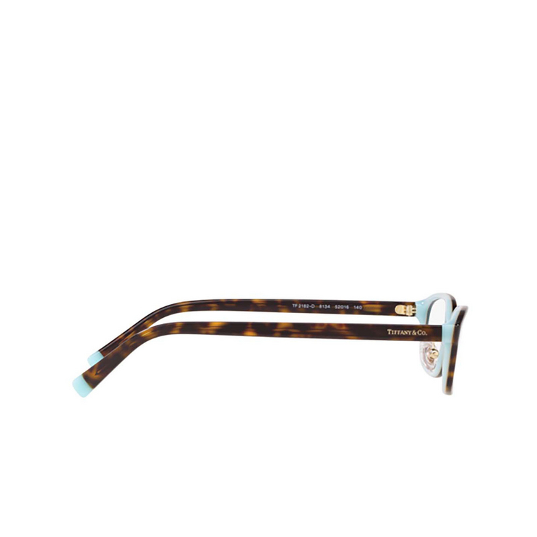 Lunettes de vue Tiffany TF2182D 8134 havana on tiffany blue - 3/4