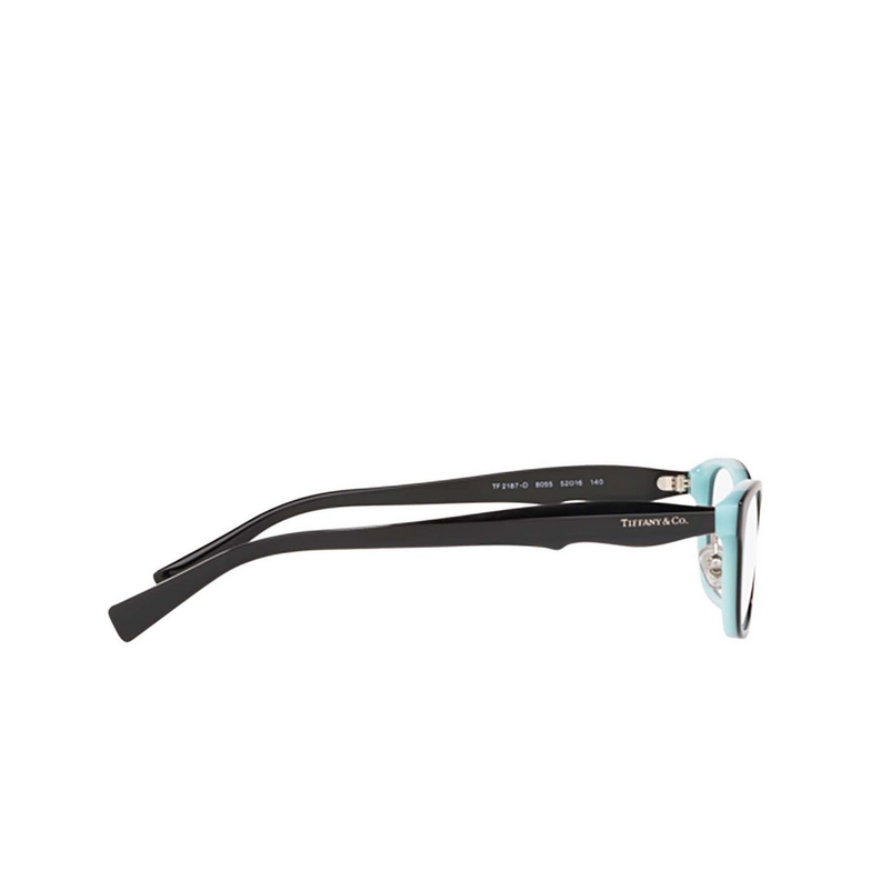 Tiffany TF2187D Eyeglasses 8055 black on tiffany blue - 3/4