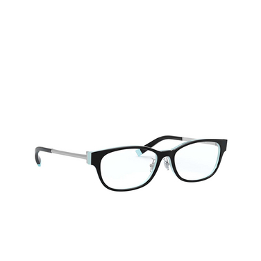 Tiffany TF2201D Eyeglasses 8055 black on tiffany blue - three-quarters view