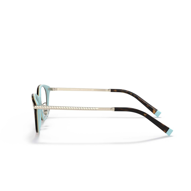 Gafas graduadas Tiffany TF2210D 8134 havana on tiffany blue - 3/4